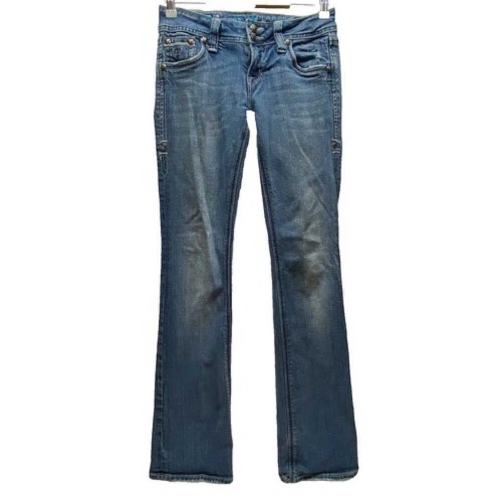 Vintage Sang Real Jeans‎ Women's 28 Blue Only Chosen Bootcut Low Rise Y2K Denim